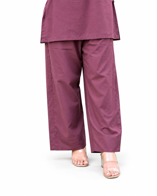 Zeyla – Mauve Plum Side-Tie 2-Piece Cotton Co-Ord Set