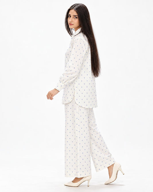 Zeyla – Cloud Dot Printed 2-Piece Cotton Co-Ord Set