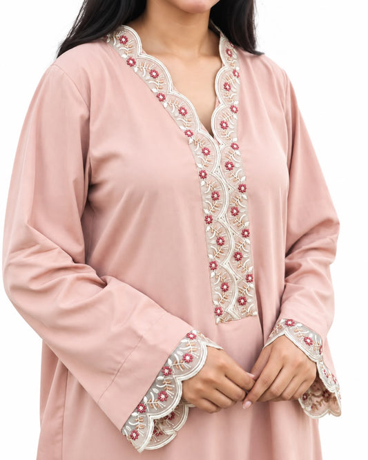 Rosé Bloom | Premium Cotton 2-Piece Suit